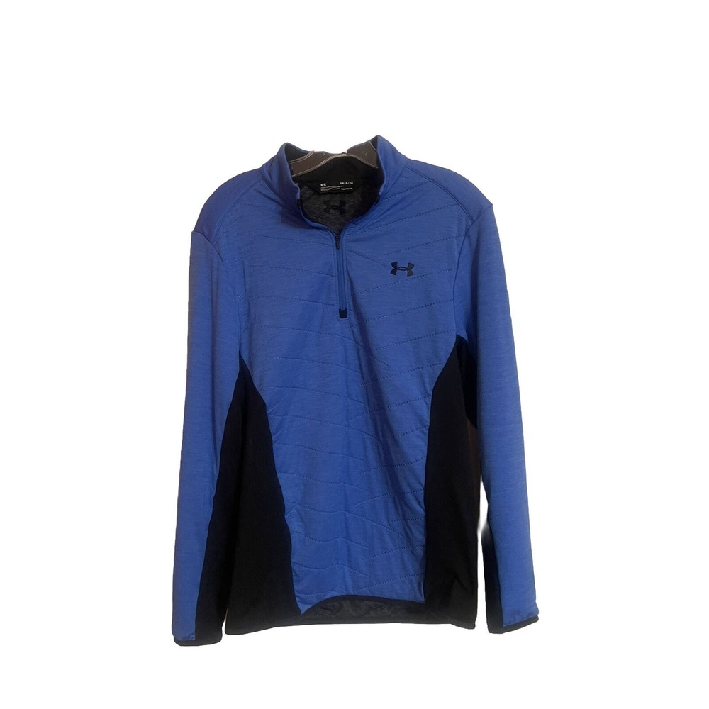 Under‎ Armour Men's Cold gear Reactor Hybrid Half-Zip Jacket Small Blue/black